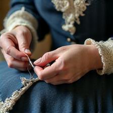 Restauration textile costume